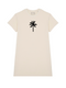 Badstof Dress Palm Velvet Black - Offwhite